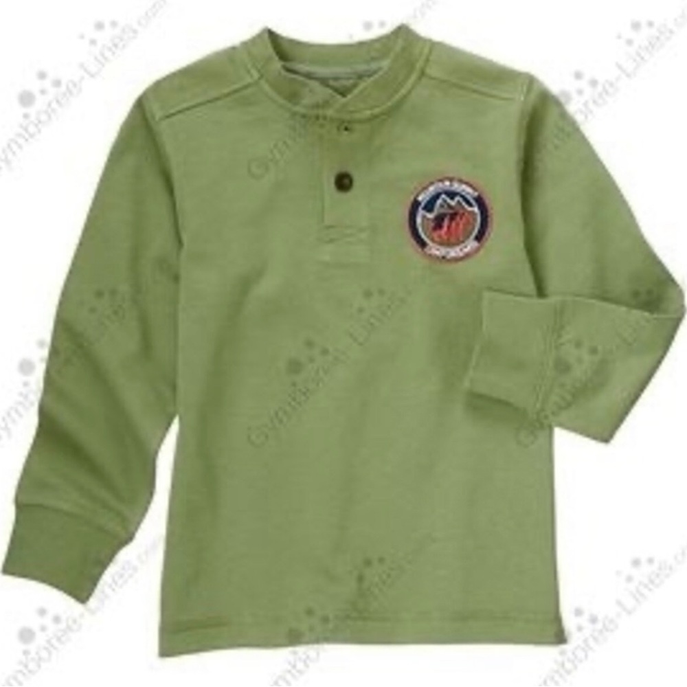 Gymboree Bear Patch Henley Tee